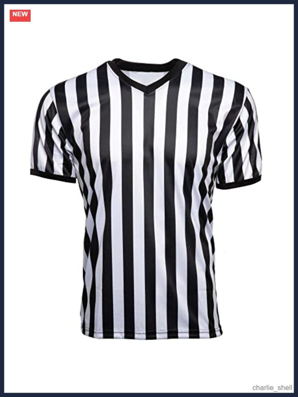 Men's V-Neck Referee Shirt Short Sleeve Pro-Style Officiating Apparel